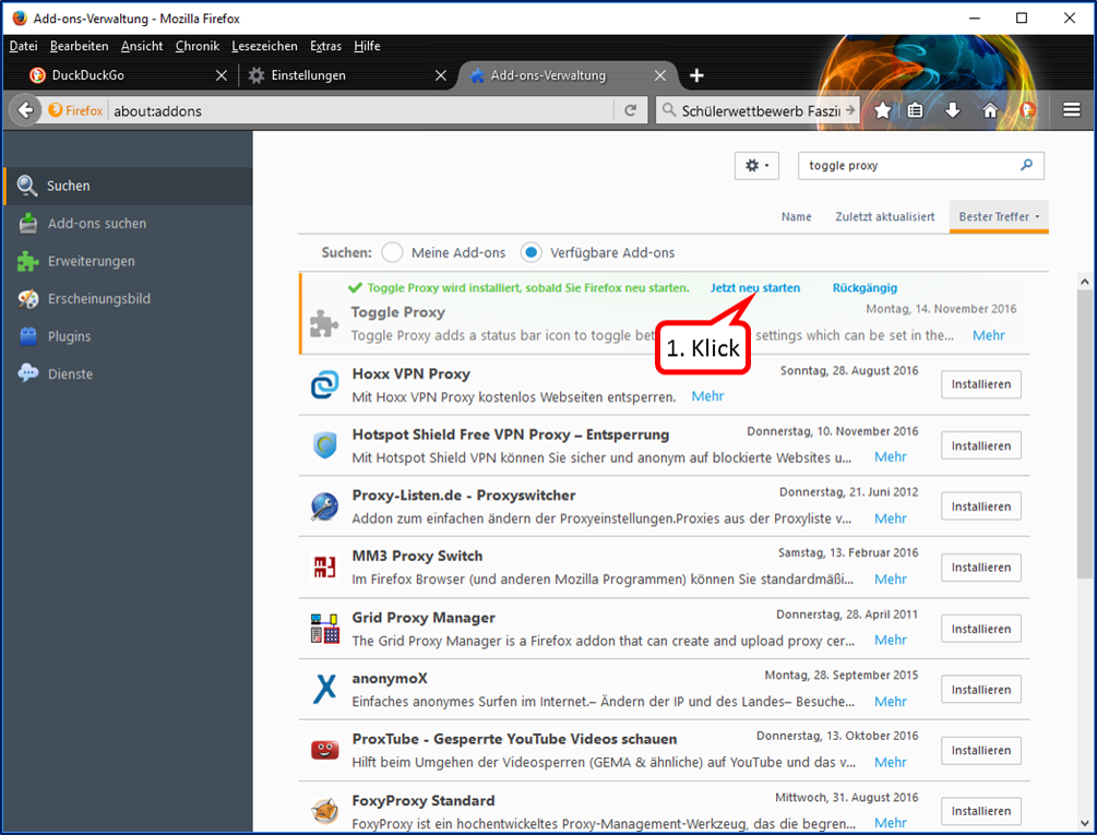 4 1 3 1 Proxy Schalter für Firefox 090.png