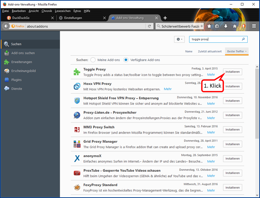 4 1 3 1 Proxy Schalter für Firefox 070.png