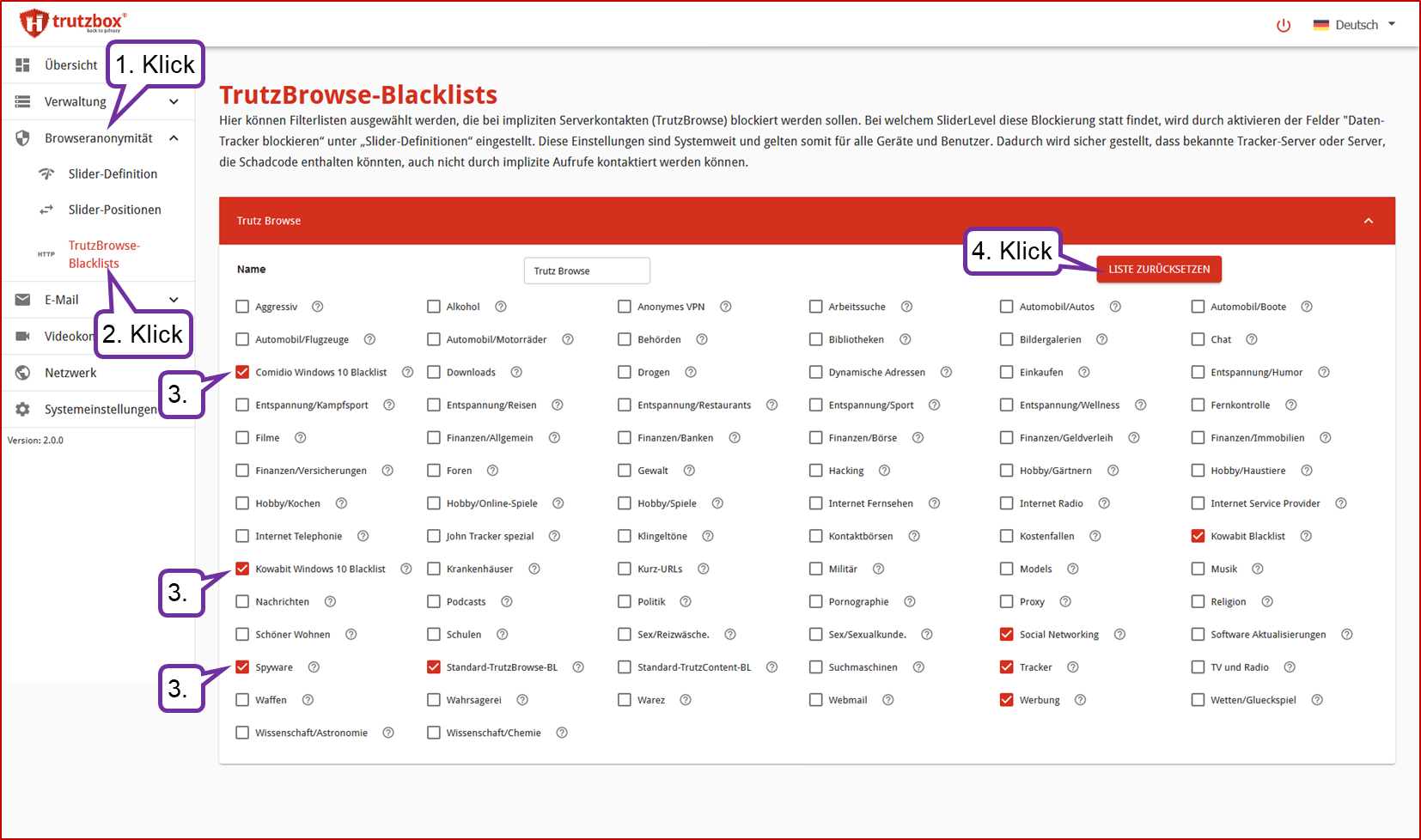 5.3.3.10 TB Browseranonymität TrutzBrowse Blacklists.png